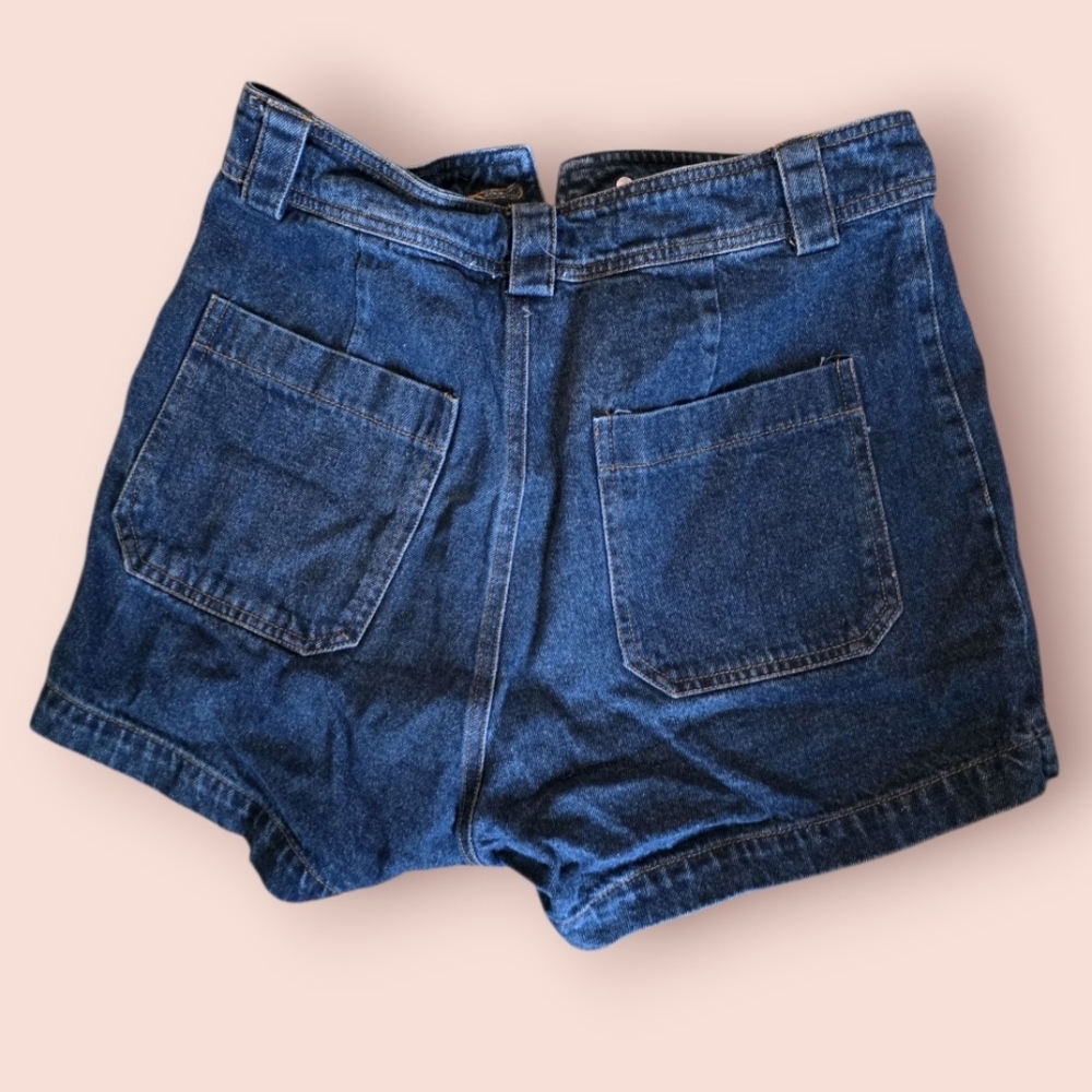 🔷️ Gilli Dark Blue Jean Shorts Sz S - Picture 2 of 4